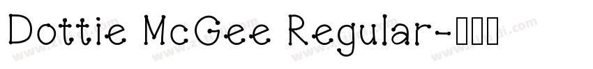 Dottie McGee Regular字体转换